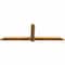 Ekena Millwork Eugene Rough Sawn Timber Gable Bracket, Western Red Cedar, 72"W x 24"H x 2"D x 4"F, 8/12 Pitch GBW072X24X0204EUG00RWR - alternate 3